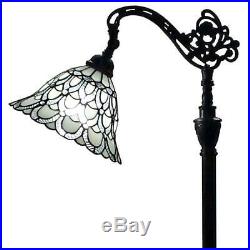 62 in. Tiffany Style Floor Lamp with Adjustable Shade by Amora Lighting