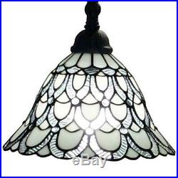 62 in. Tiffany Style Floor Lamp with Adjustable Shade by Amora Lighting