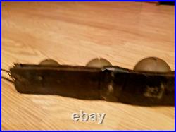6 Antique Solid Brass Sleigh Bells Harness Leather Strap Holiday Christmas Horse
