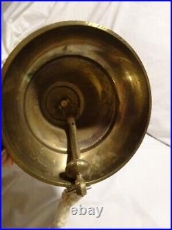 6 Vintage Nautical Antique Solid Brass Bell School Ship Farm Bar Pub Hanging