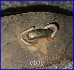 7 ANTIQUE GRADUATED BRASS SLEIGH Christmas Horse BELLS ON LEATHER STRAP 58