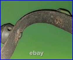 7 ANTIQUE GRADUATED BRASS SLEIGH Christmas Horse BELLS ON LEATHER STRAP 58