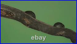 7 ANTIQUE GRADUATED BRASS SLEIGH Christmas Horse BELLS ON LEATHER STRAP 58