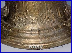 7 Antique Bronze Spanish Colonial Mission Bell 1881-XLNT Condition-7 Lbs
