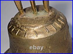 7 Antique Bronze Spanish Colonial Mission Bell 1881-XLNT Condition-7 Lbs