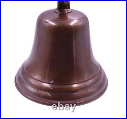 7inch Solid Brass Wall Mounted Ship Hanging Bell Antique Brass Bell for Recep