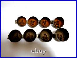 8 2 Sets Brass Bells Shaft General Store, Ice Cream Cart, Sleigh Gradual Sizes