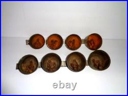 8 2 Sets Brass Bells Shaft General Store, Ice Cream Cart, Sleigh Gradual Sizes