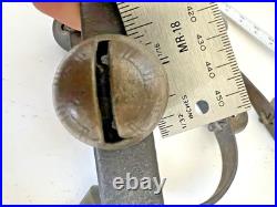 8' Antique 1800's Amish 18 Brass Sleigh Bell Petal Number Graduate 1.75 Harness