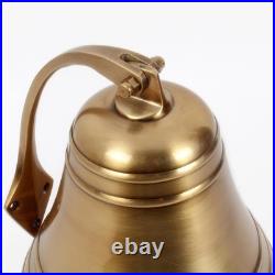 8 Antique Brass Ship Bell Heavy Premium Nautical Boat's Bell Maritime Jumb