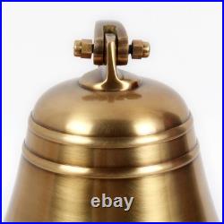 8 Antique Brass Ship Bell Heavy Premium Nautical Boat's Bell Maritime Jumb