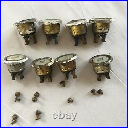 8 Antique Mother of Pearl Bell Push Button Ringer Butler Servants Maid Kitchen