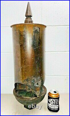 8 D Bell Three 3 Chime Chamber BRASS Whistle Antique Steam Air Railroad Horn