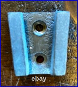 8 Hanging Wall Mount Bronze Brass Ship's Bell withWall Anchor, Original Patina