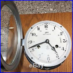8 days Schatz Ships Bell Clock Marine, strong working clock and Pendulum Key
