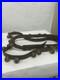 96 inch Antique Brass Sleigh Bells in Leather Strap with buckle and 27 Bells