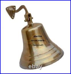9 Antique Brass Ship Bell Brass Nautical Hanging Door Bell Calling Bell