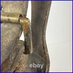 9 Farm Cowbell Bell with Vintage Leather Strap