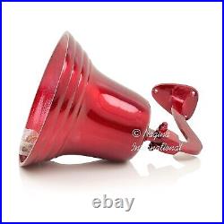 9 Solid Antique Brass Red Finished Premium Nautical Boat's Bell