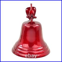 9 Solid Antique Brass Red Finished Premium Nautical Boat's Bell