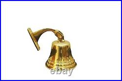 AK Brass 6 In Height Door/Wall Hanging/Ship Bell For Christmas Decor And Giftng