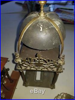 ANTIQUE 1700s BRASS LANTERN BELL CHIME CLOCKS to Restore Or Parts