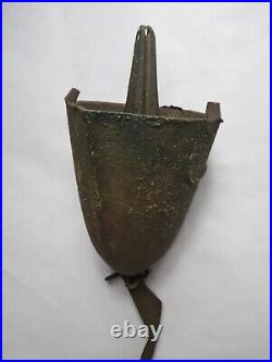 ANTIQUE Cast Bronze Wind Bell SIGNED