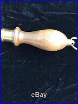 ANTIQUE FIRE MUFFIN BELL BRASS 1800s