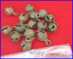 ANTIQUE HAND CRAFTED UNIQUE OX / COW 15 Pcs. (CHRISTMAS DECORATIVE) BRASS BELLS
