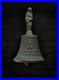 ANTIQUE MISSION SAN GABRIEL SOUVENIR BELL, Vtg Old Forbes Bronze Father Serra