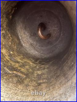 ANTIQUE NAUTICAL MARITIME BRASS BRONZE SHIPS BELL 15 Tall with Loop WEIGHT 10 lbs