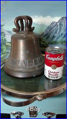 ANTIQUE OLD'THE VALENTIN'S' Nautical Ship's Bell VERY RARE