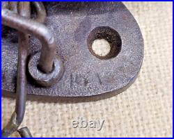 ANTIQUE VICTORIAN 3.75 INCH IRON FIRE BELL BOXING BELL TROLLY BELL 18OOs
