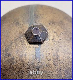 ANTIQUE VICTORIAN 3.75 INCH IRON FIRE BELL BOXING BELL TROLLY BELL 18OOs