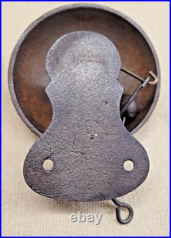 ANTIQUE VICTORIAN 3.75 INCH IRON FIRE BELL BOXING BELL TROLLY BELL 18OOs