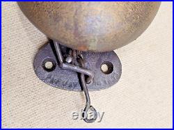 ANTIQUE VICTORIAN 3.75 INCH IRON FIRE BELL BOXING BELL TROLLY BELL 18OOs
