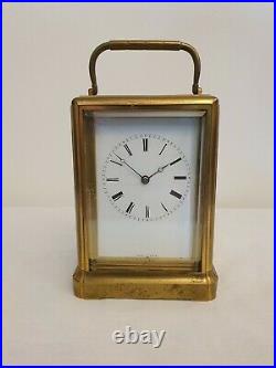 A Fine Gorge Cased Bell Striking Carriage Clock By Jules Paris Restoration