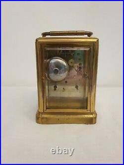 A Fine Gorge Cased Bell Striking Carriage Clock By Jules Paris Restoration