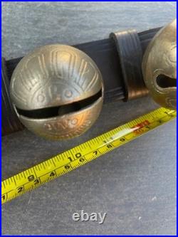 A set of William Barton Sleigh Bells Signed OBO and OWO