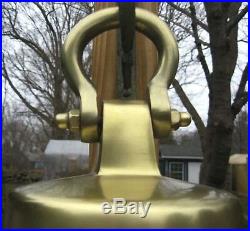 Aluminum Bell 14.5 Antique Brass Finish NEW