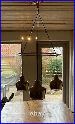 Alvar Aalto. Golden Bell Chandelier manufactured by Louis Poulsen