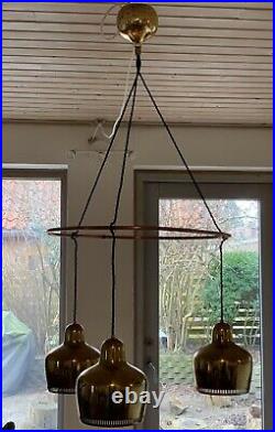 Alvar Aalto. Golden Bell Chandelier manufactured by Louis Poulsen