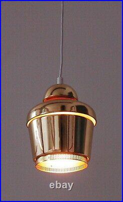 Alvar Aalto pendel by Artek golden bell light lamp pedant A330S