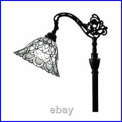 Amora Tiffany Floor Lamp Arched 62 Stained Glass Traditional White AM107FL11