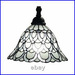 Amora Tiffany Floor Lamp Arched 62 Stained Glass Traditional White AM107FL11