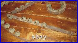 Ant Vtg Set Of 40 Original Brass Sleigh Bells, As Found, Clear Jingle Bell Sound