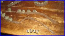 Ant Vtg Set Of 40 Original Brass Sleigh Bells, As Found, Clear Jingle Bell Sound