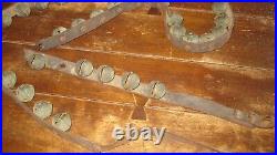 Ant Vtg Set Of 40 Original Brass Sleigh Bells, As Found, Clear Jingle Bell Sound