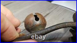 Antique 0 A Paris Bronze Cow Bell Cowbell & Cow Collar with Jingle Bells