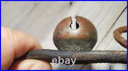 Antique 0 A Paris Bronze Cow Bell Cowbell & Cow Collar with Jingle Bells